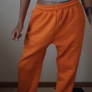Neon Orange PLT Joggers